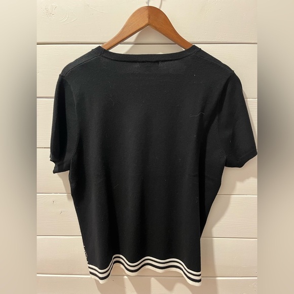 📍 Léo & Ugo short sleeve sweater with small pearl details size 6  16/18 - Picture 7 of 7